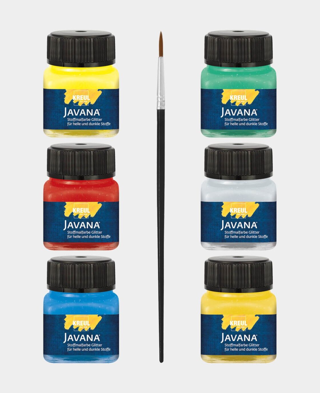 KREUL - JAVANA VERNICE TESSUTI GLITTER   20 ML - S