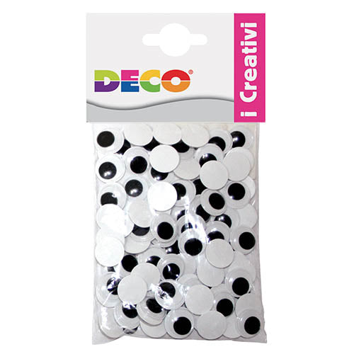 OCCHI MOBILI ADESIVI TONDI MM.12 PZ.100