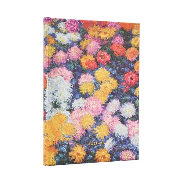 AGENDA MIDI 18 MESI SETT. 2025/2026 CRISANTEMI PAPERBLANKS