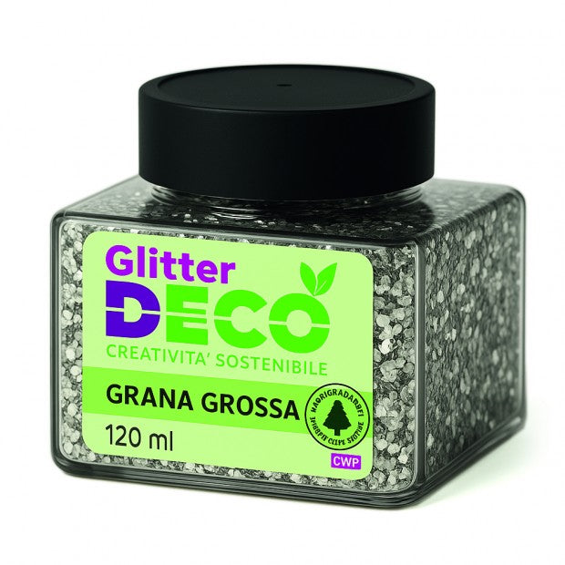 GLITTER BIO GRANA GROSSA ML.120 - ARGENTO