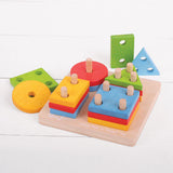 GIOCO LE 4 FORME IN LEGNO CM.14,5X14,5