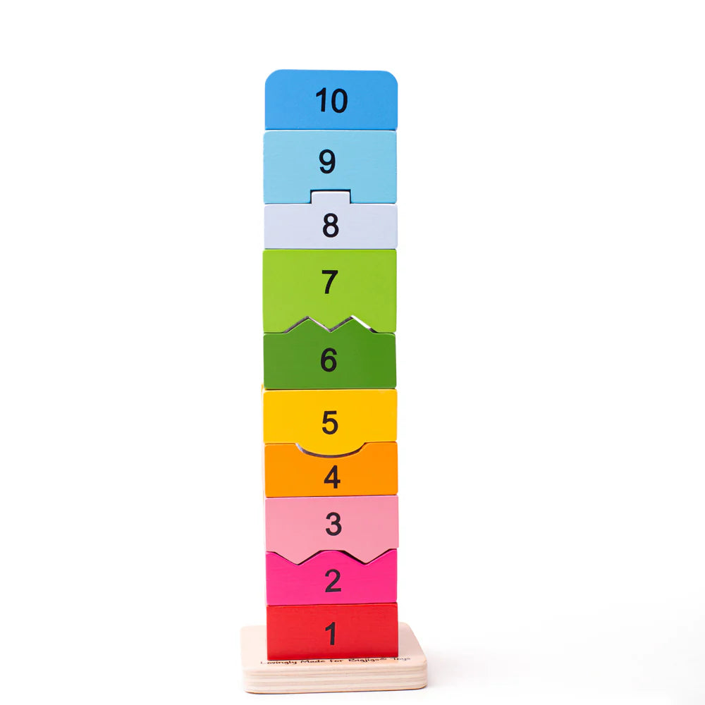 GIOCO IN LEGNO TORRE DEI NUMERI