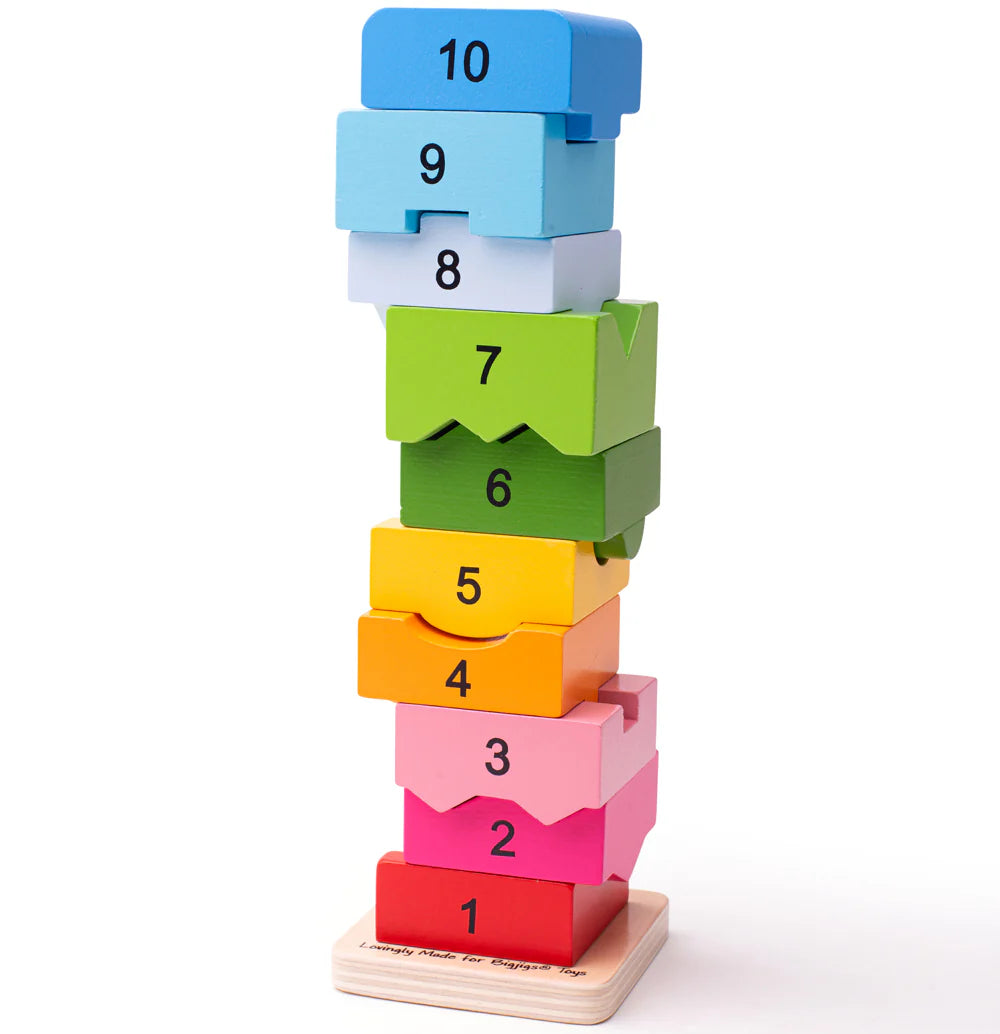 GIOCO IN LEGNO TORRE DEI NUMERI