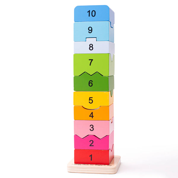 GIOCO IN LEGNO TORRE DEI NUMERI