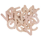 LETTERE MAIUSCOLE IN LEGNO - SET PZ. 26
