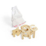 LETTERE MAIUSCOLE IN LEGNO - SET PZ. 26