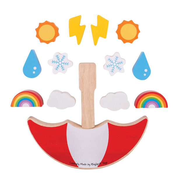 GIOCO IN LEGNO OMBRELLO DEL METEO