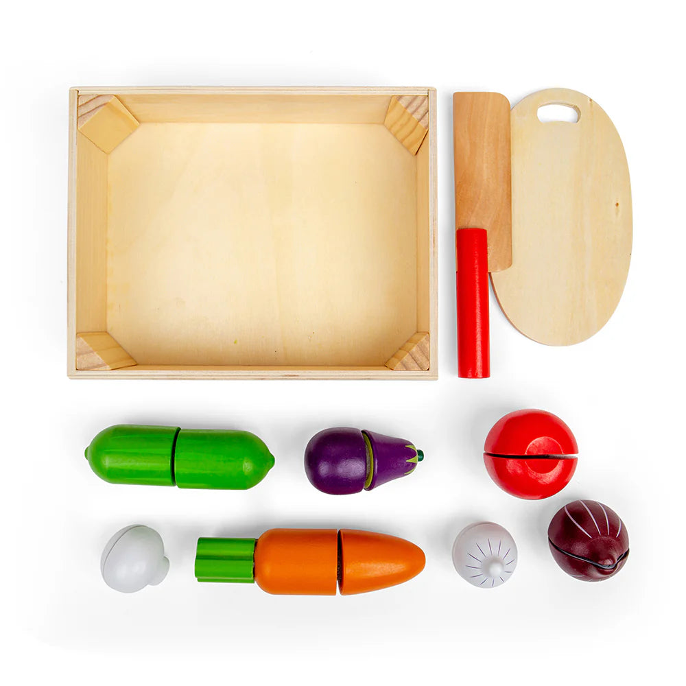 GIOCO IN LEGNO TAGLIA LA VERDURA