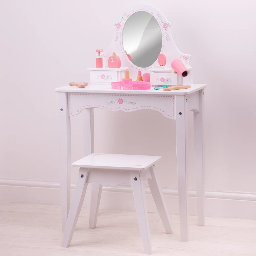 Beauty Case Con Accessori In Legno