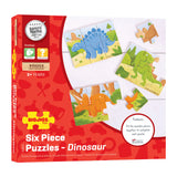 PUZZLES IN LEGNO DINOSAURI - SET 3 PEZZI