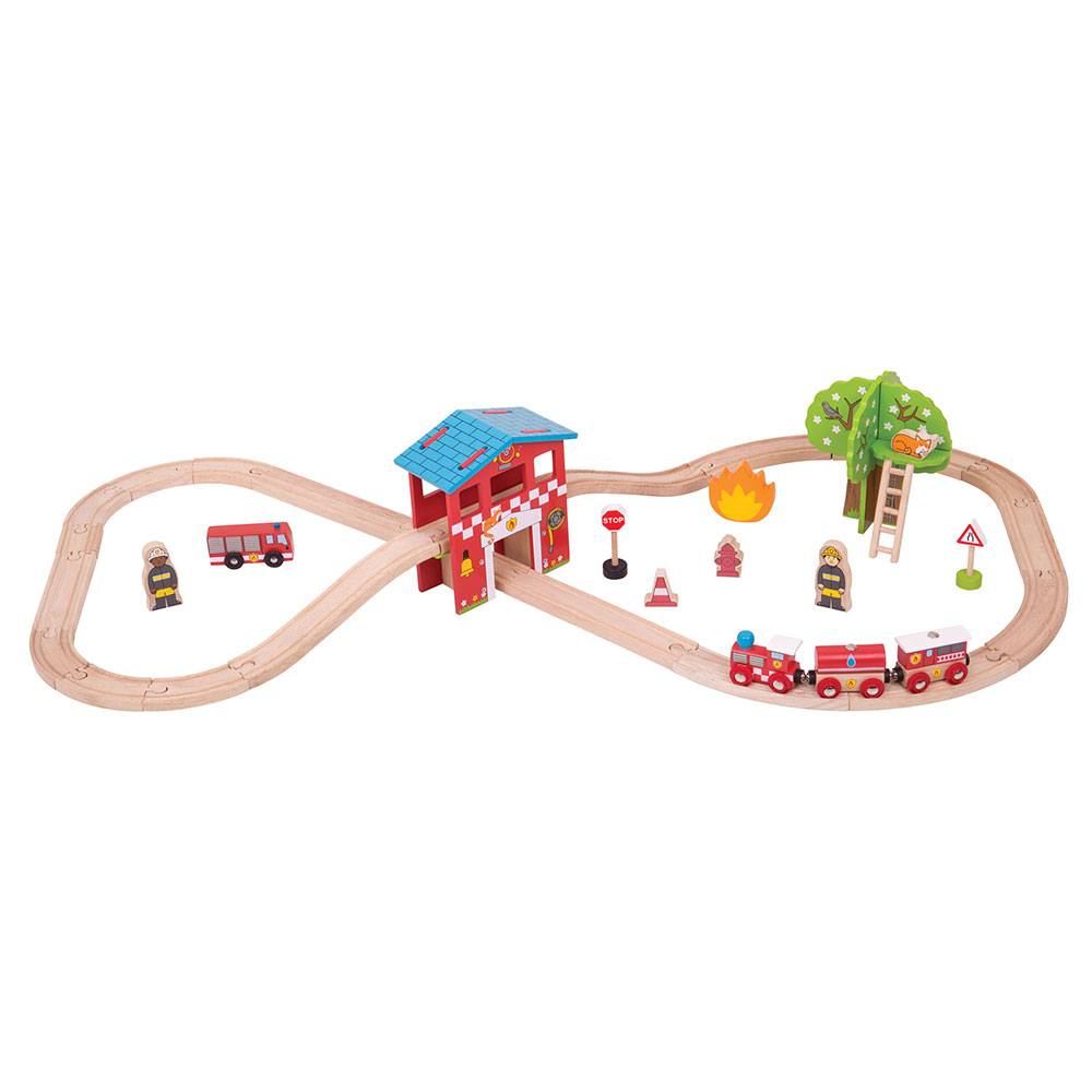 IL TRENO DEI POMPIERI - 39 PEZZI