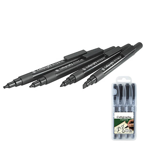 "PENNE ""CALLIGRAPHY"" - SET 4 PEZZI - PUNTE ASSOR