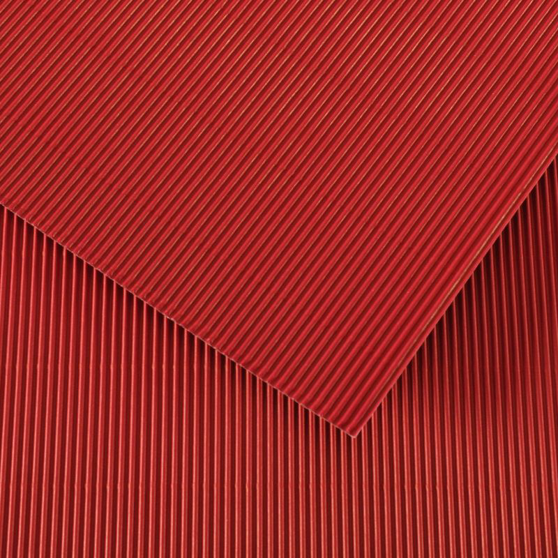 CARTONE ONDULATO DRITTO 50X70 ROSSO Immagine principale del prodotto