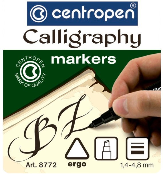 "PENNE ""CALLIGRAPHY"" - SET 4 PEZZI - PUNTE ASSOR