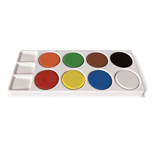 TAVOLOZZA + 8 MAXI PASTICGLIE ACQUERELLO COLORI AS Immagine principale del prodotto