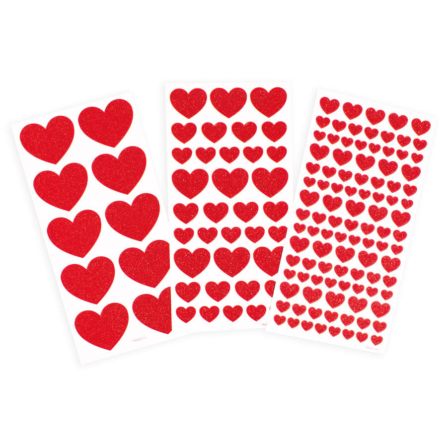 STICKERS GLITTERATI SET PZ. 146 - CUORI Immagine principale del prodotto