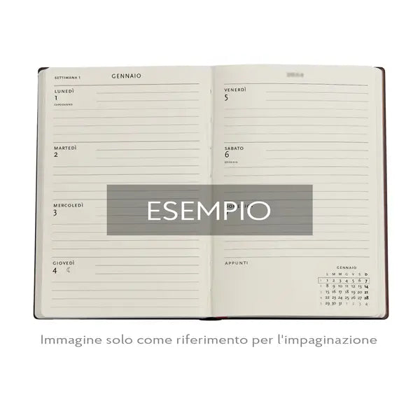 AGENDA MINI 18 MESI SETT. 2025/2026  MICHELANGELO PAPERBLANKS