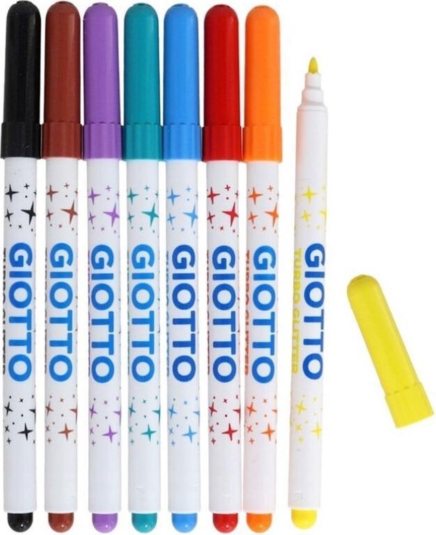 PENNARELLI GIOTTO TURBO GLITTER 8 COLORI