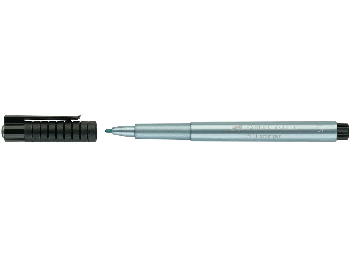 PENNA PITT ARTIST METALLIC FABER CASTELL 1.5MM BLU