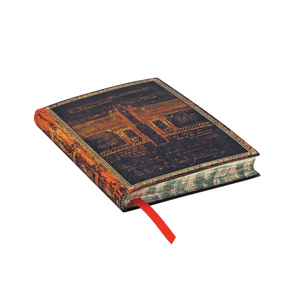 DIARIO NOTES TESLA,BOZZETTO DI UNA TURBINA MINI FLEX PAPERBLANKS