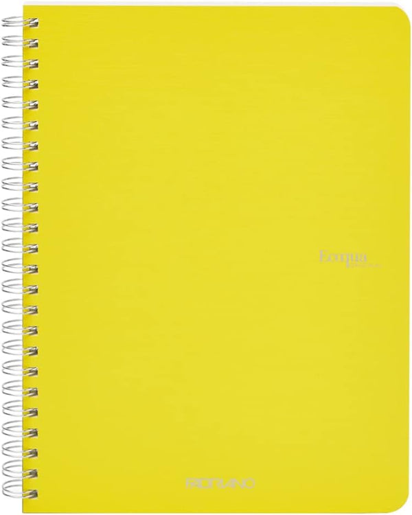 QUADERNO C/SPIRALE ECOQUA A5 1RIG CARTONATO GIALLO