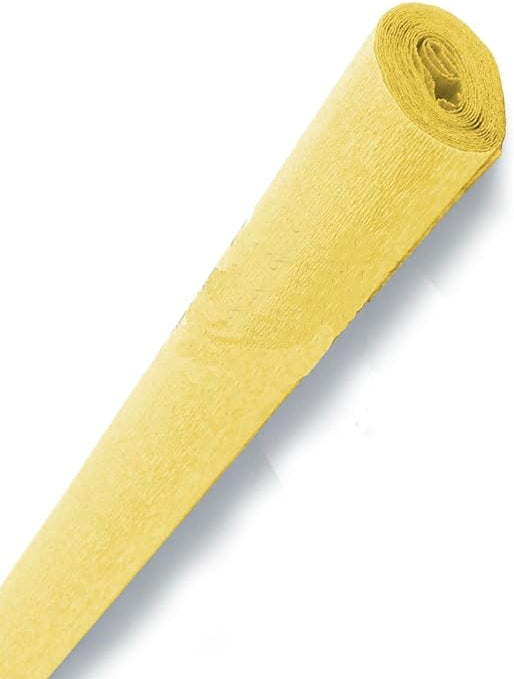 CARTA CRESPA GR.180 - ROTOLO CM.50X250 - GIALLO PALLIDO Immagine principale del prodotto
