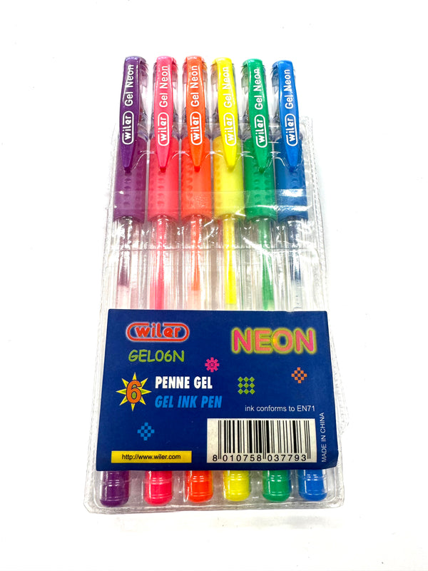 PENNA GEL NEON / 6PZ