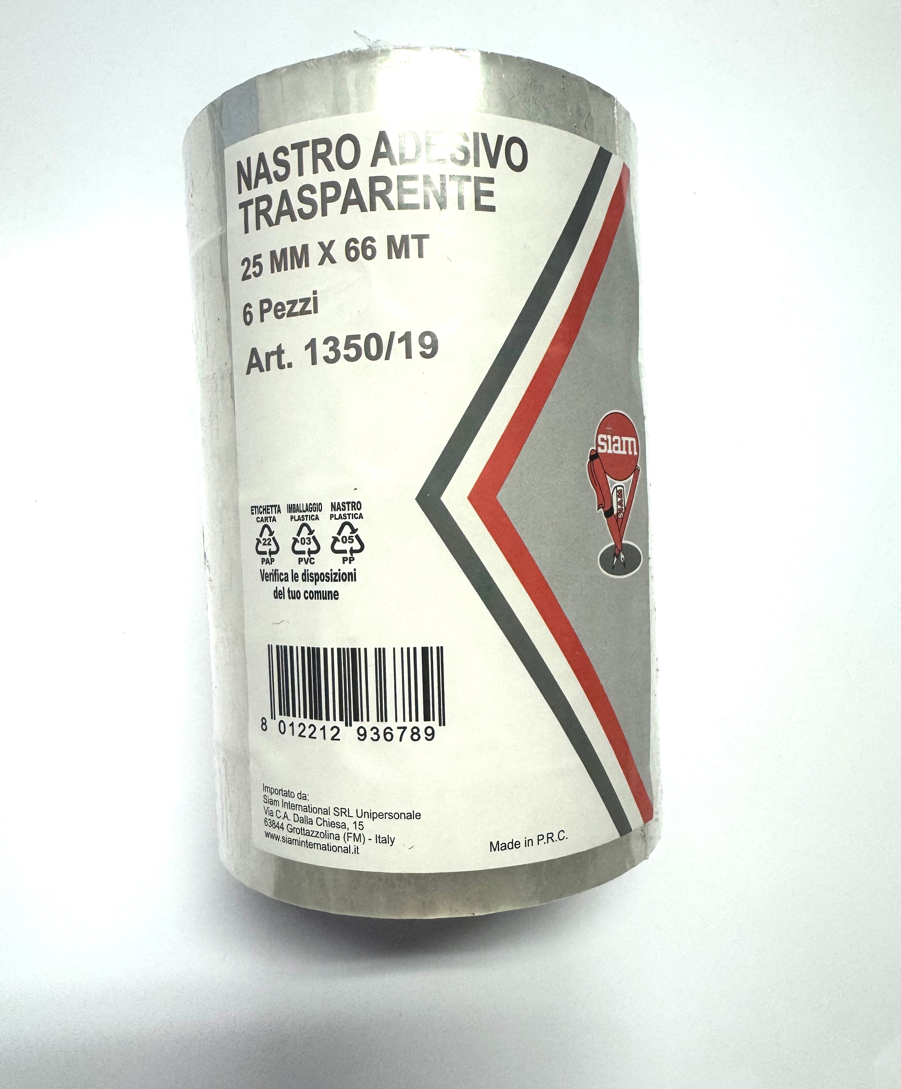 NAS\ADESIVO TRASP. MMXMT. 25X66 PZ. 6 Immagine principale del prodotto