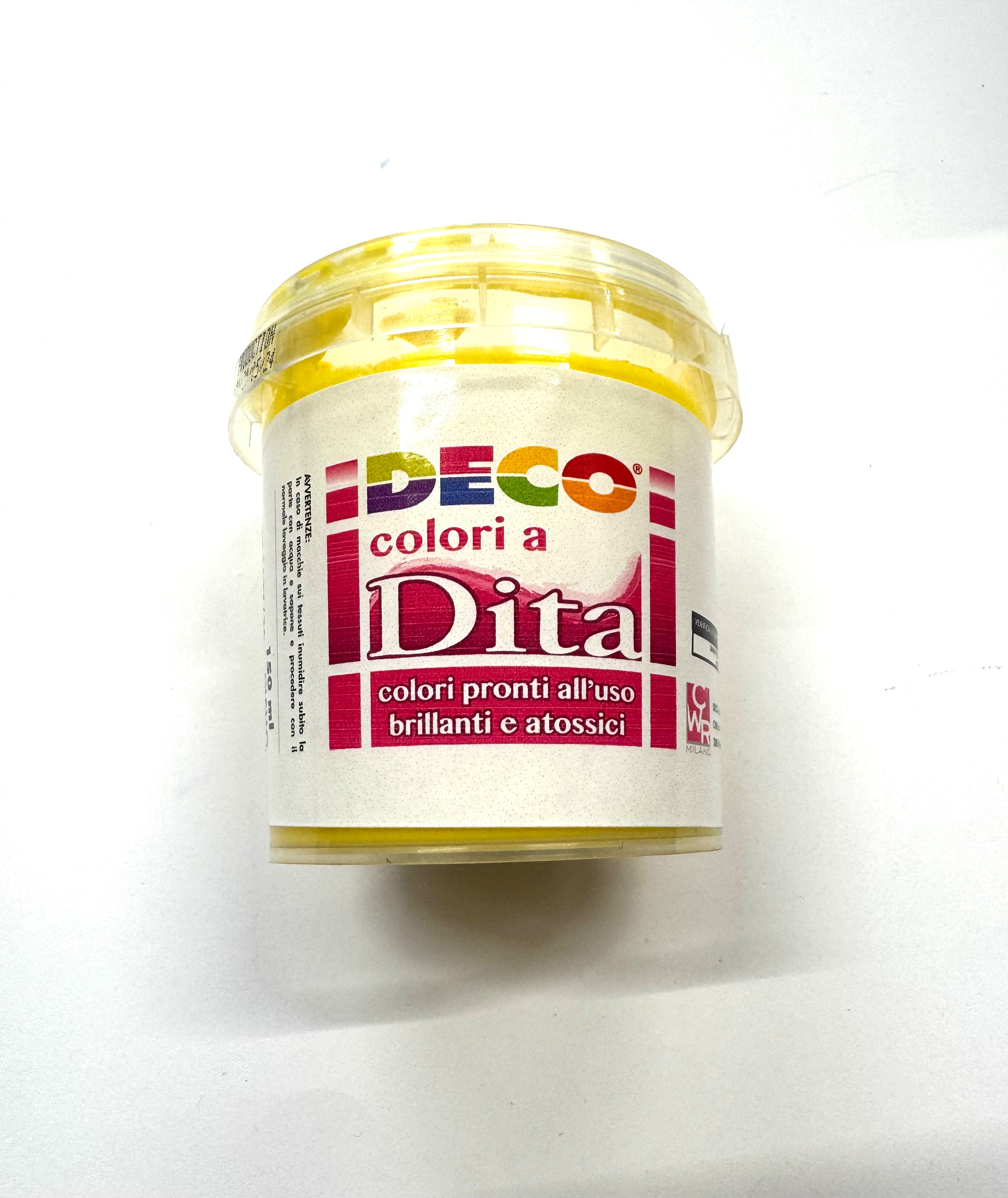 COLORE A DITA - BARATTOLO ML.150 - GIALLO PRIMARIO