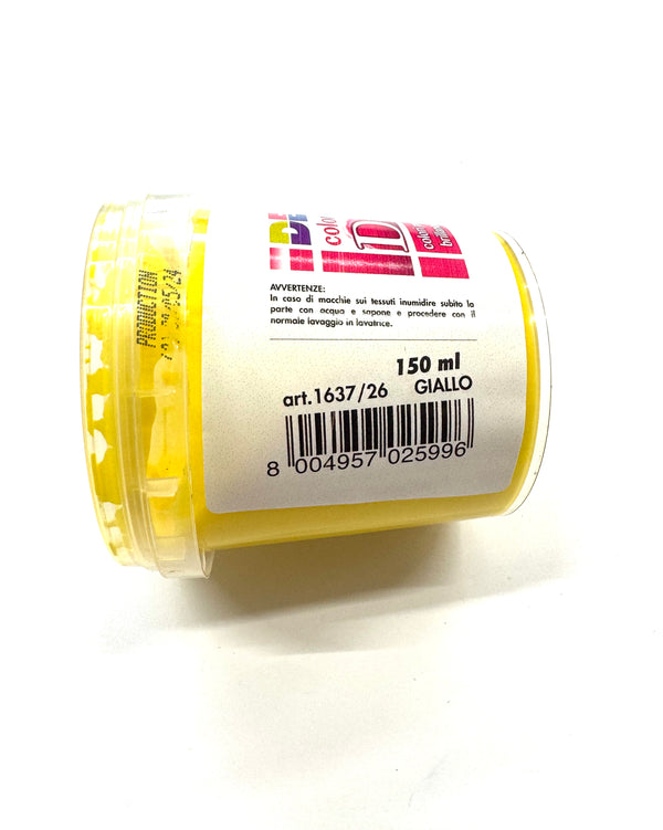 COLORE A DITA - BARATTOLO ML.150 - GIALLO PRIMARIO