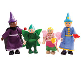 PERSONAGGI IN LEGNO - FAVOLE - SET PZ. 4