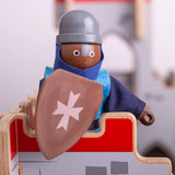 PERSONAGGI IN LEGNO - CAVALIERI - SET PZ. 4