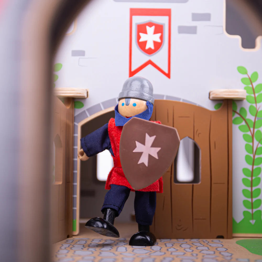 PERSONAGGI IN LEGNO - CAVALIERI - SET PZ. 4