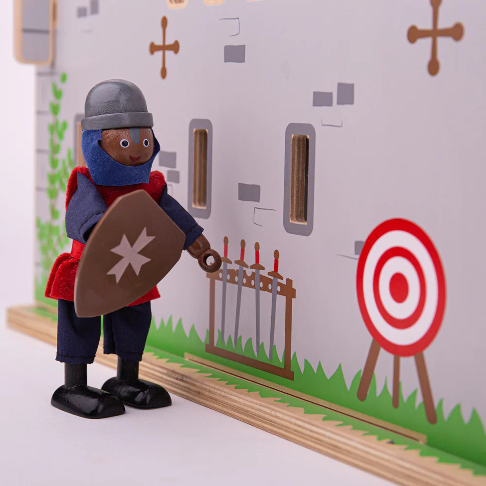 PERSONAGGI IN LEGNO - CAVALIERI - SET PZ. 4