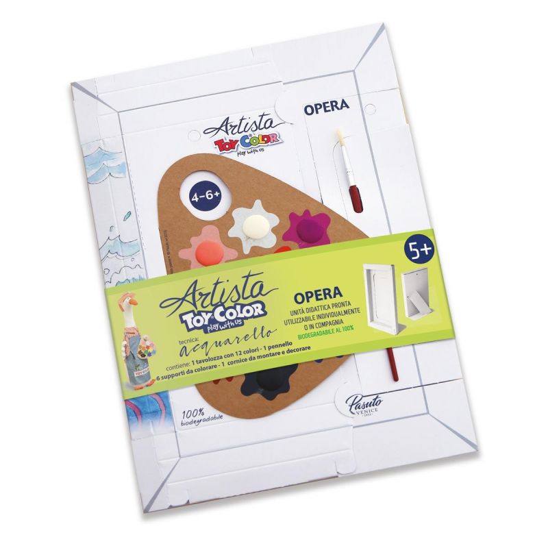 KIT OPERA CORNICE + TAVOLOZZA 12 ACQUARELLI Immagine secondaria del prodotto