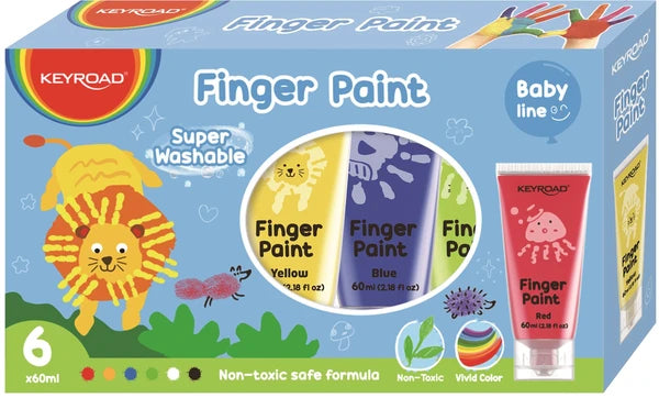COLORI A DITA PER BIMBI ML.60 - SET PZ.6