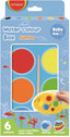 ACQUERELLI JUMBO PER BAMBINI SET PZ.6 DIAM. MM. 40