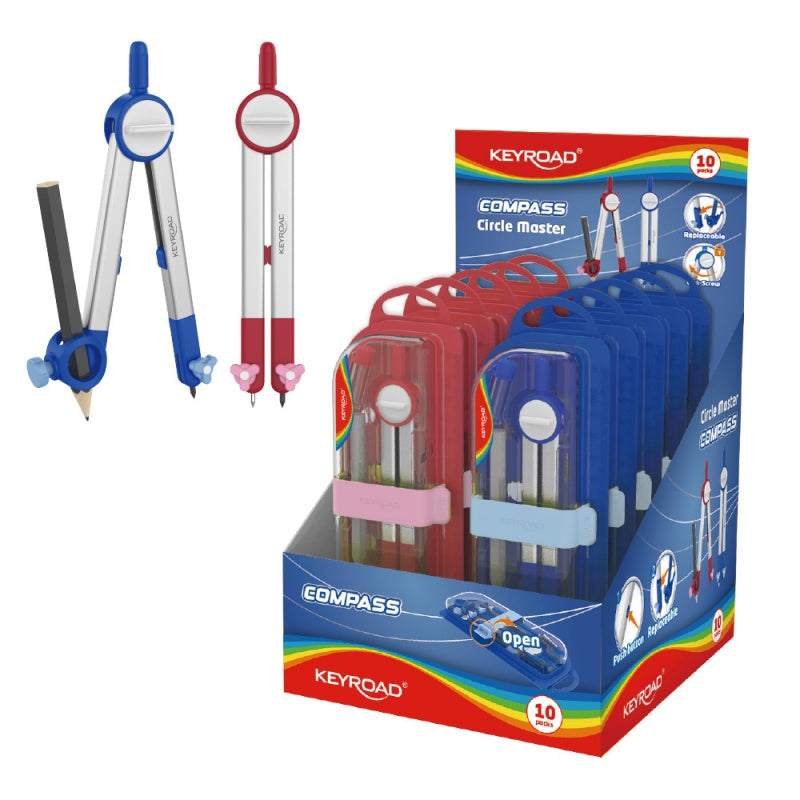 COMPASSO METALLO "CIRCLEMASTER" IN ASTUCCIO - EXPO 10 ASTUCCI