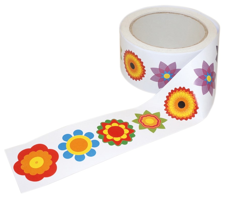 ADESIVI - ROTOLO PZ. 450 - FIORI E MANDALA MM. 48