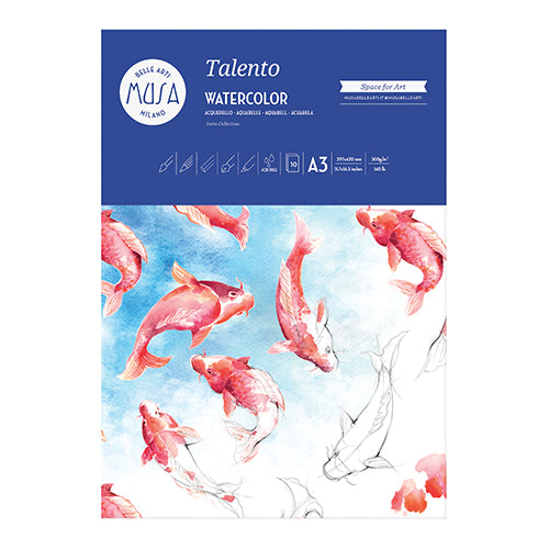 TALENTO - ACQUERELLO BLOCCO 10 FG. 300 GR. - CM.29X42 Immagine principale del prodotto