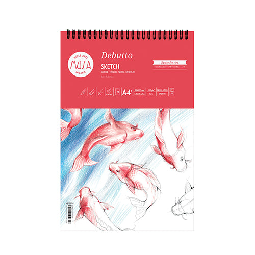 DEBUTTO - SCHIZZO SPIRALE 50 FG. 120 GR. - CM.21X29,7