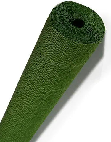CARTA CRESPA GR.180 - ROTOLO CM.50X250 - VERDE MUSCHIO