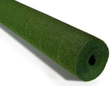 CARTA CRESPA GR.180 - ROTOLO CM.50X250 - VERDE MUSCHIO