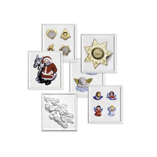 FORME RILIEVO CM.21X23 - SET 6 PZ.SOGGETTI ASS.NATALE Immagine principale del prodotto
