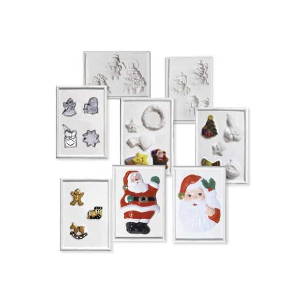 FORME RILIEVO CM.13X19 - SET 8 PZ.SOGGETTI ASS.NATALE Immagine principale del prodotto