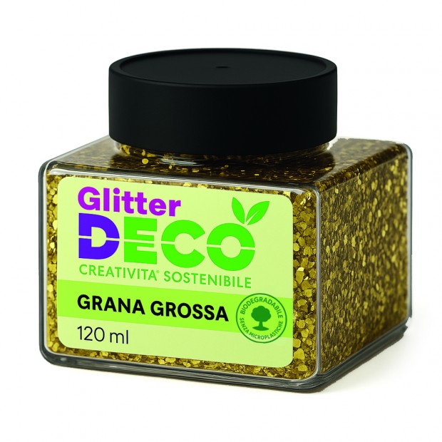 GLITTER BIO GRANA GROSSA ML.120 - ORO Immagine principale del prodotto