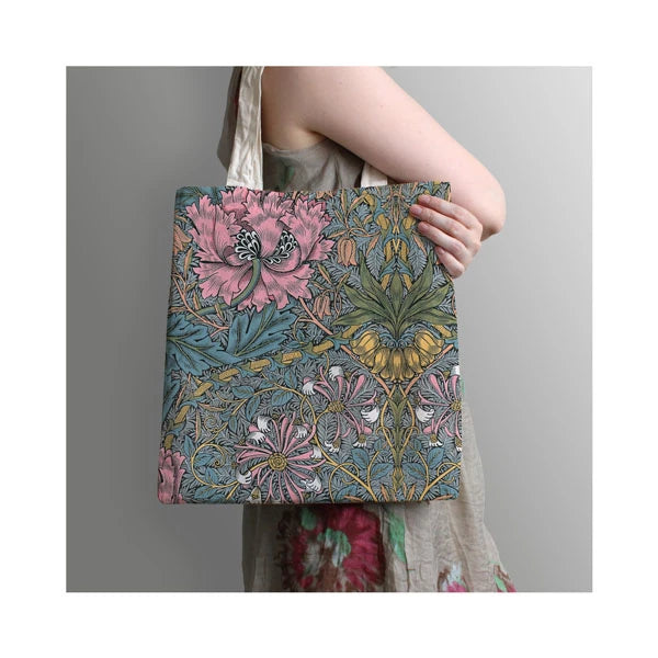 BORSA DI TELA MORRIS CAPRIFOGLIO ROSA PAPERBLANKS