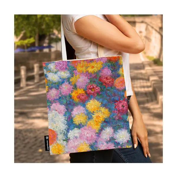 BORSA DI TELA MONET CRISANTEMI PAPERBLANKS