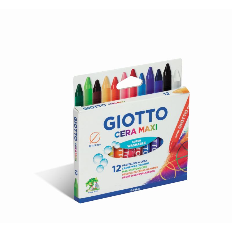 PASTELLI CERA MAXI GIOTTO 12 COL Immagine principale del prodotto