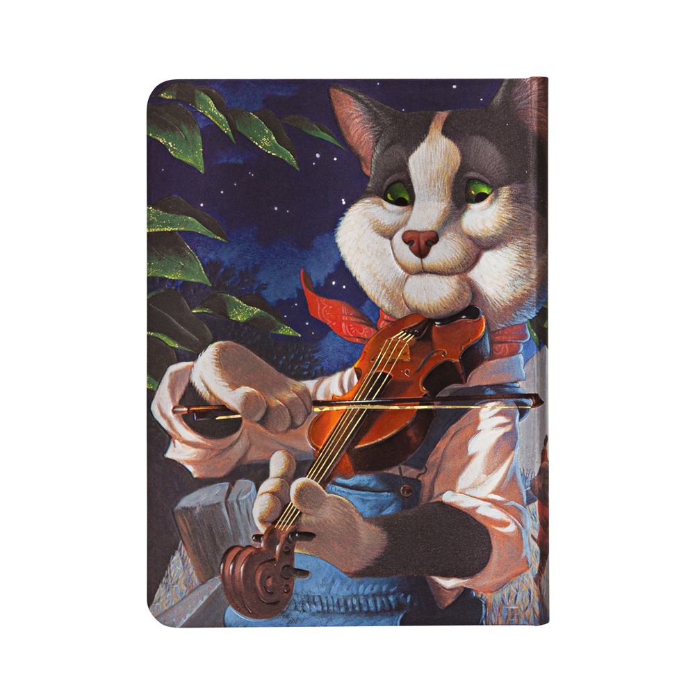 DIARIO NOTES IL GATTO E IL VIOLINO MIDI PAPERBLANKS